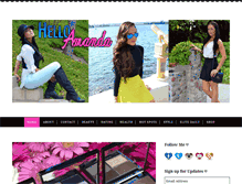 Tablet Screenshot of helloamanda.com